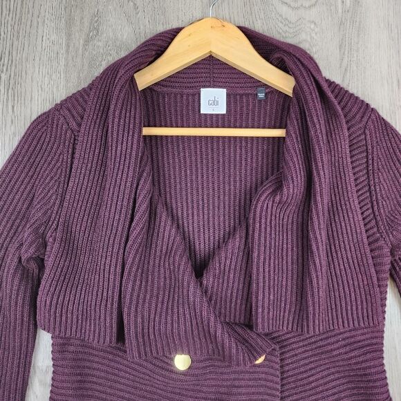 Cabi #3350 Regal Longline Duster Mulberry Cardigan size s - Picture 4 of 7